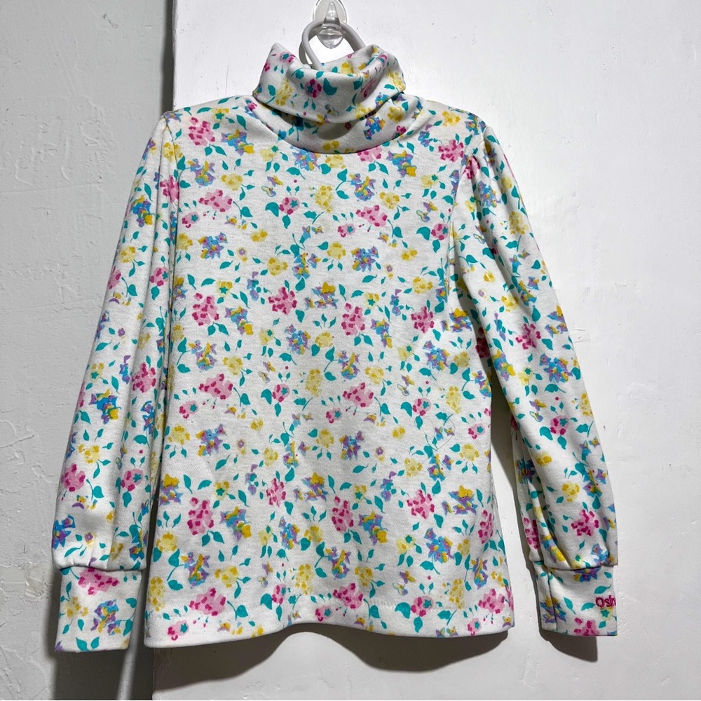 Vintage OshKosh B'gosh Floral Turtleneck  USA.  : OW3: